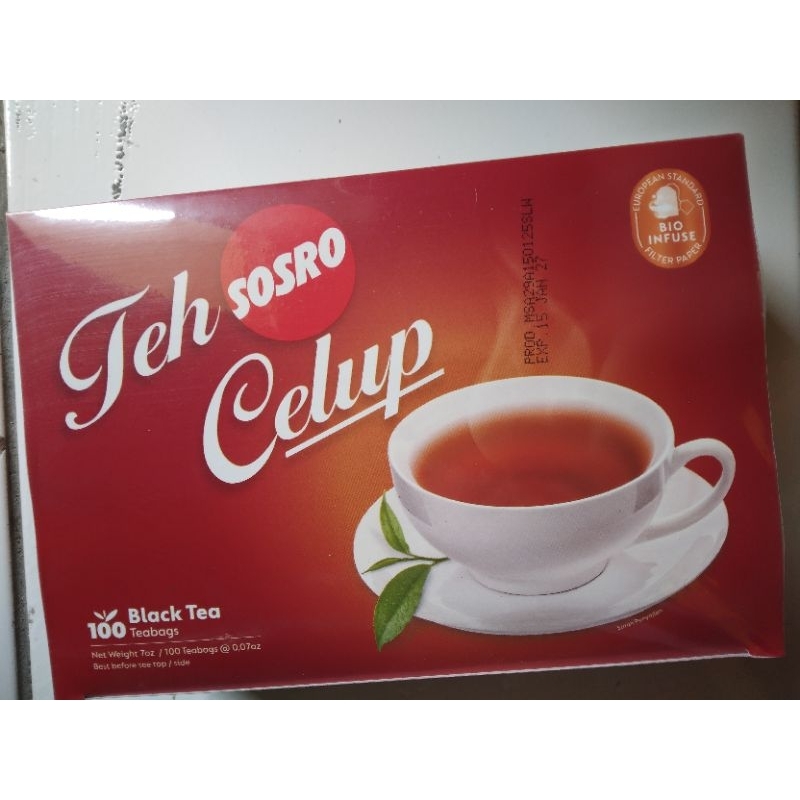 

Teh Celup Sosro Kemasan 1 Box isi 100 Pcs