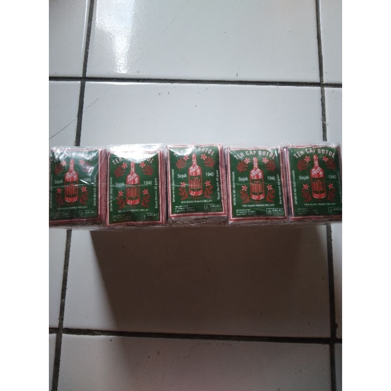 

Teh Cap Botol Hijau Kemasan 1 Pack isi 10 Bungkus