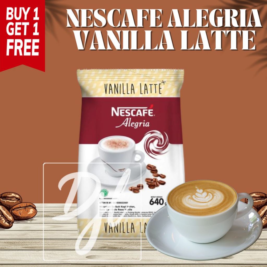 

(BUY 1 GET 1) Nescafe Alegria Vanilla Latte 640 Gr