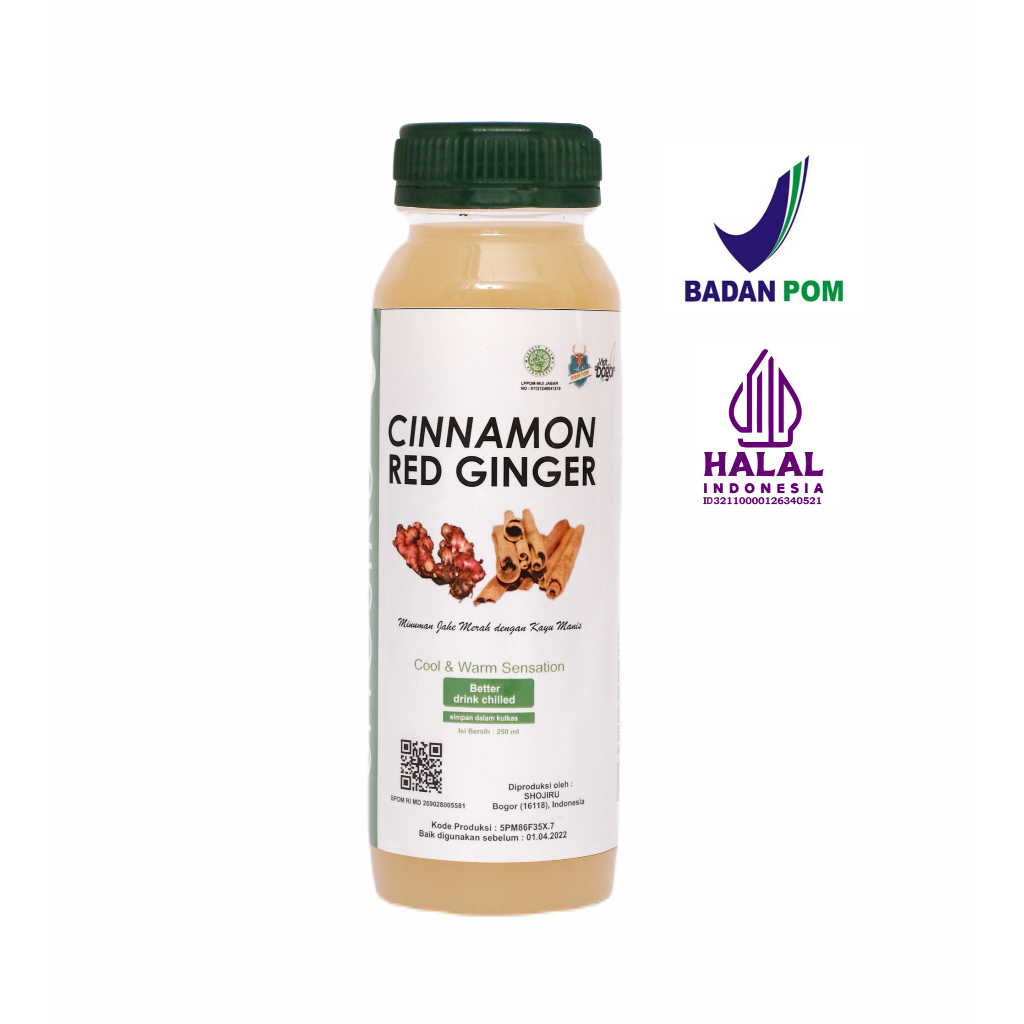 

Shojiru Minuman BOTANIKAL - Cinnamon Red Ginger dan Limegrass Kemasan Botol Plastik 250ml