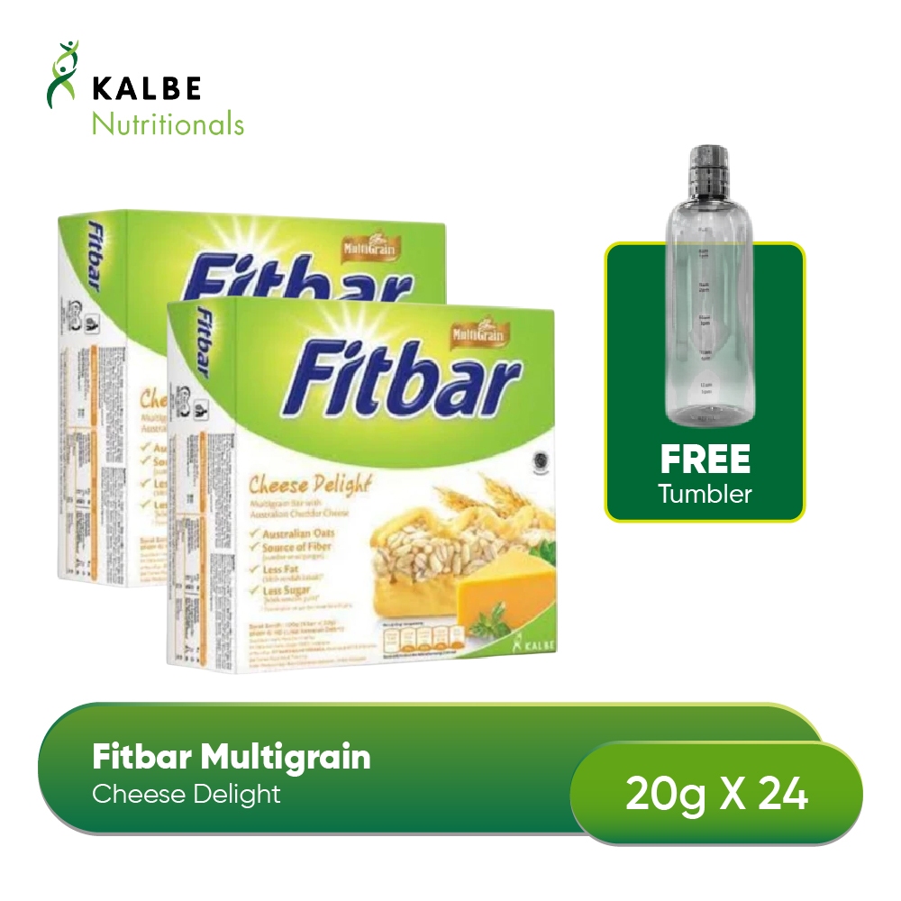 

Fitbar Cheese Delight 12x20gr Multigrain - Isi 2 Box Free Tumbler