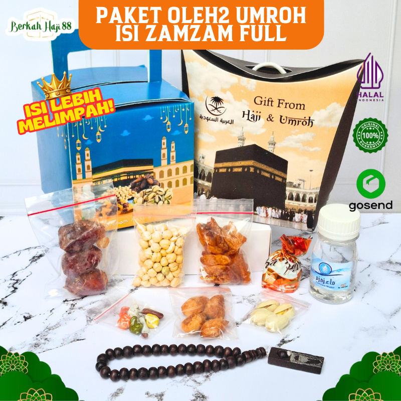 

Paket Oleh Oleh Haji dan Umroh Murah Bingkisan Gift from Hajj Air Zamzam FULL Original 50ml Premium