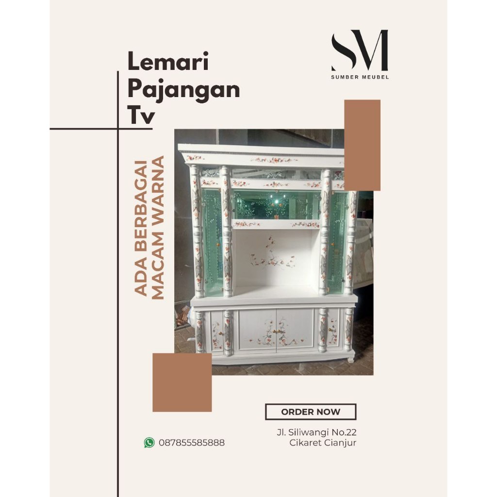 LEMARI PAJANGAN TV KRISTAL TP