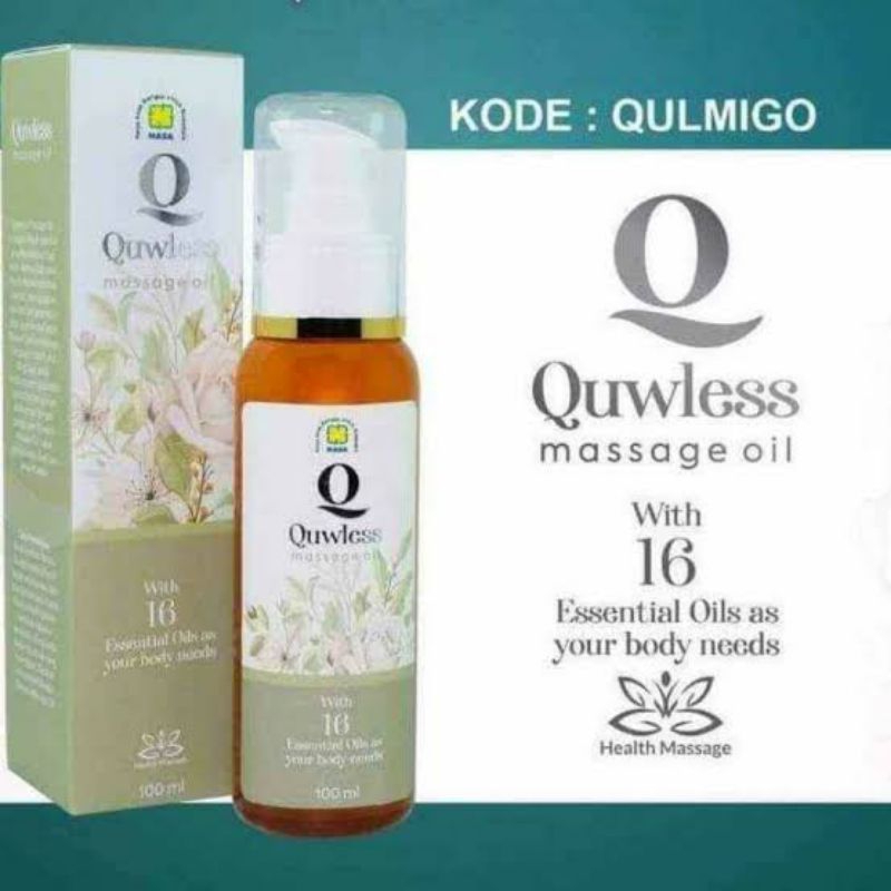 Quwless Massage Oil 100ml-QULMIGO NASA (MINYAK PIJAT)