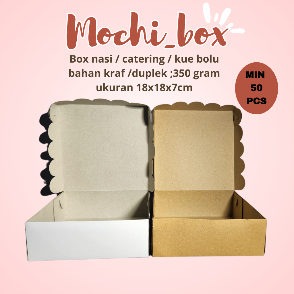 

KOTAK NASI CATERING/BOX/DUS NASI |MIN.50pcs|