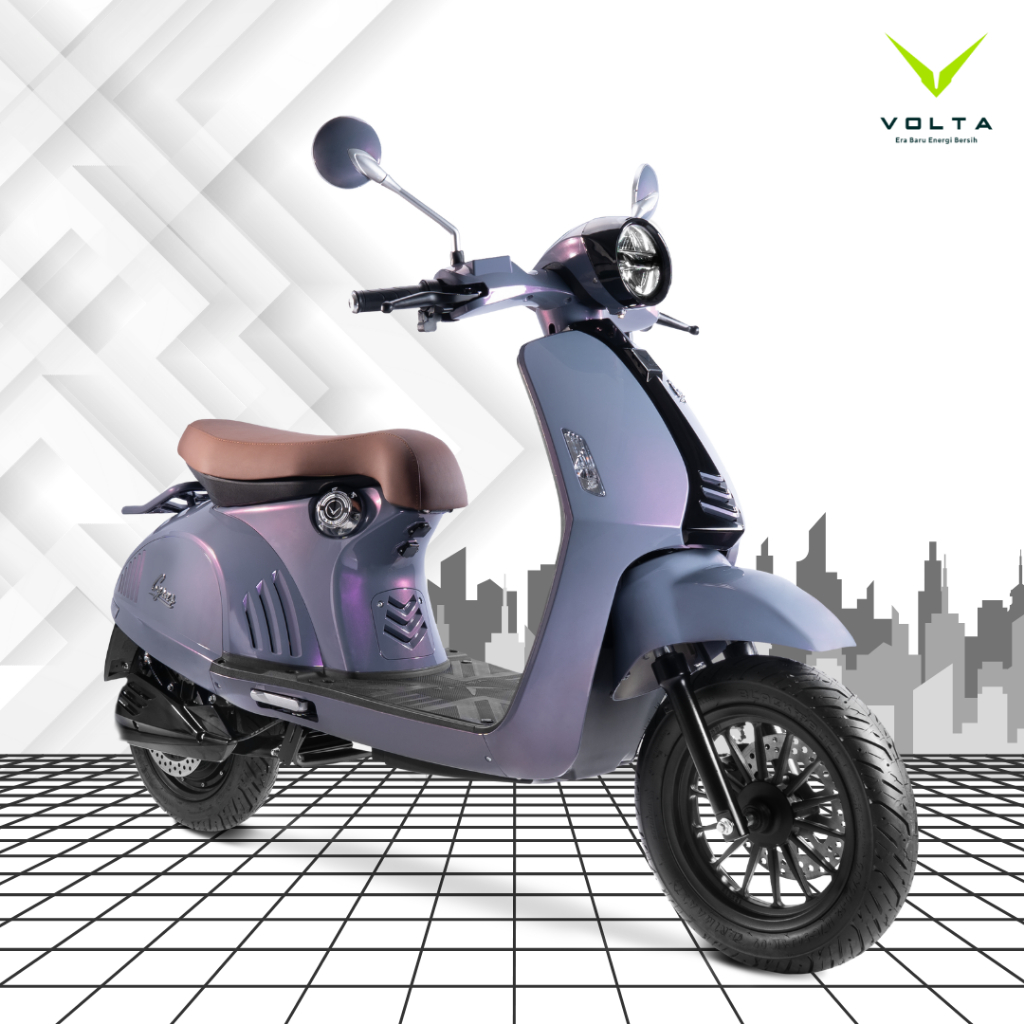 Volta Cyrus - Scooter Listrik dengan Baterai Lithium LiFePO4 60 km/jam, 120 km Jangkauan, 7 Pilihan Warna