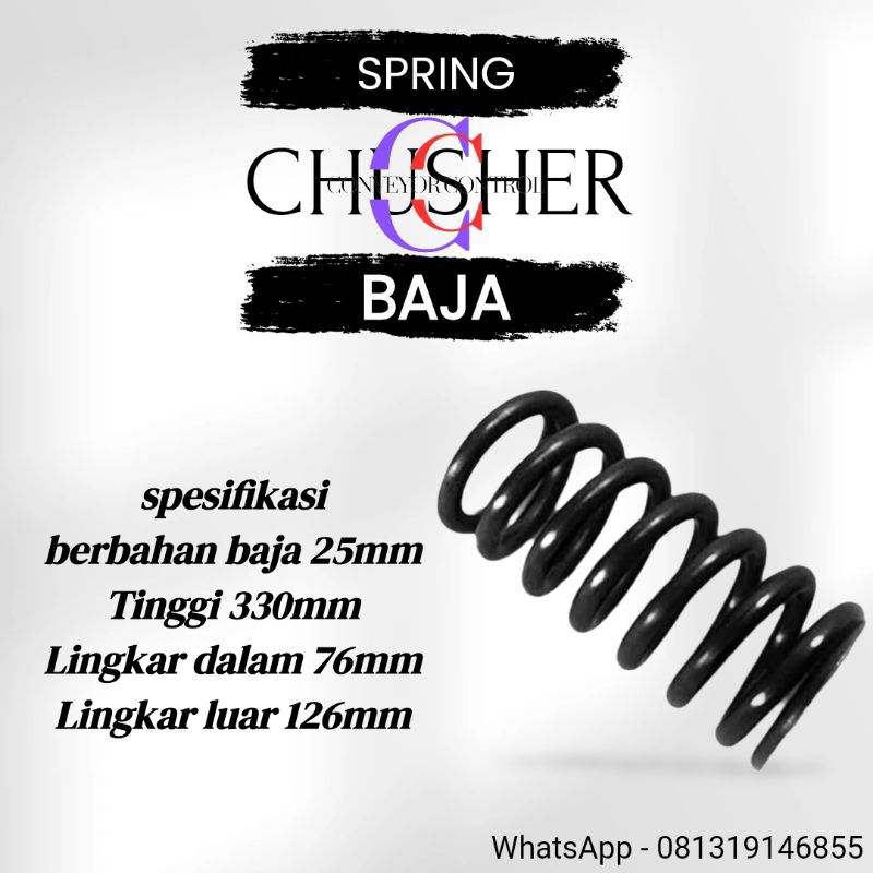Per / Spring pegas baja 25mm mesin chusher