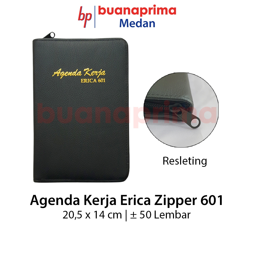 

Agenda Resleting Besar Erica 601 14x20.5cm Planner Diary Zipper