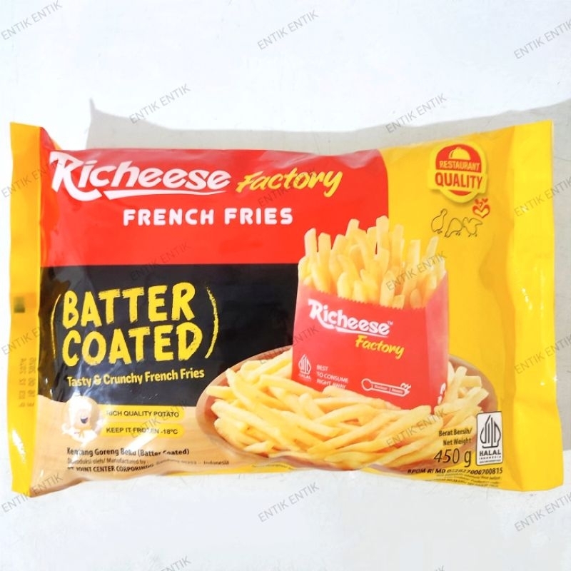 

Richeese Factory French Fries Batter Coated - Kentang Goreng Berbumbu 450gr