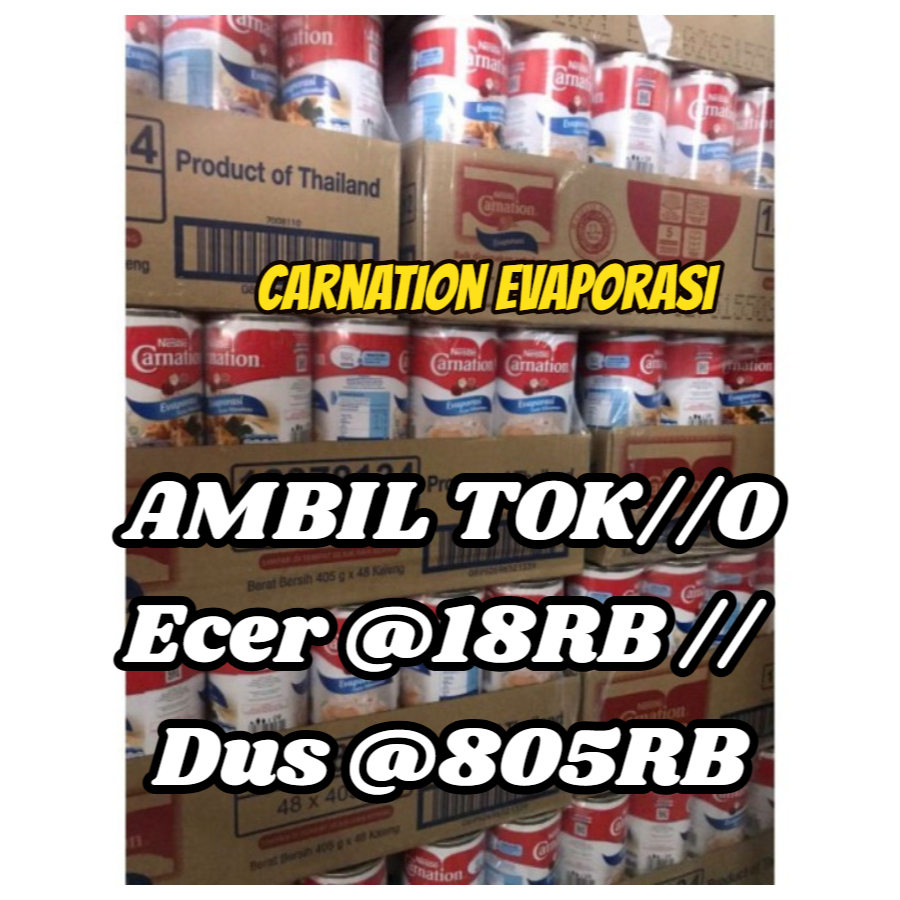 

nestle carnation evaporasi susu cair carnation eveporasi 1dus 405gram carnation 405grx48