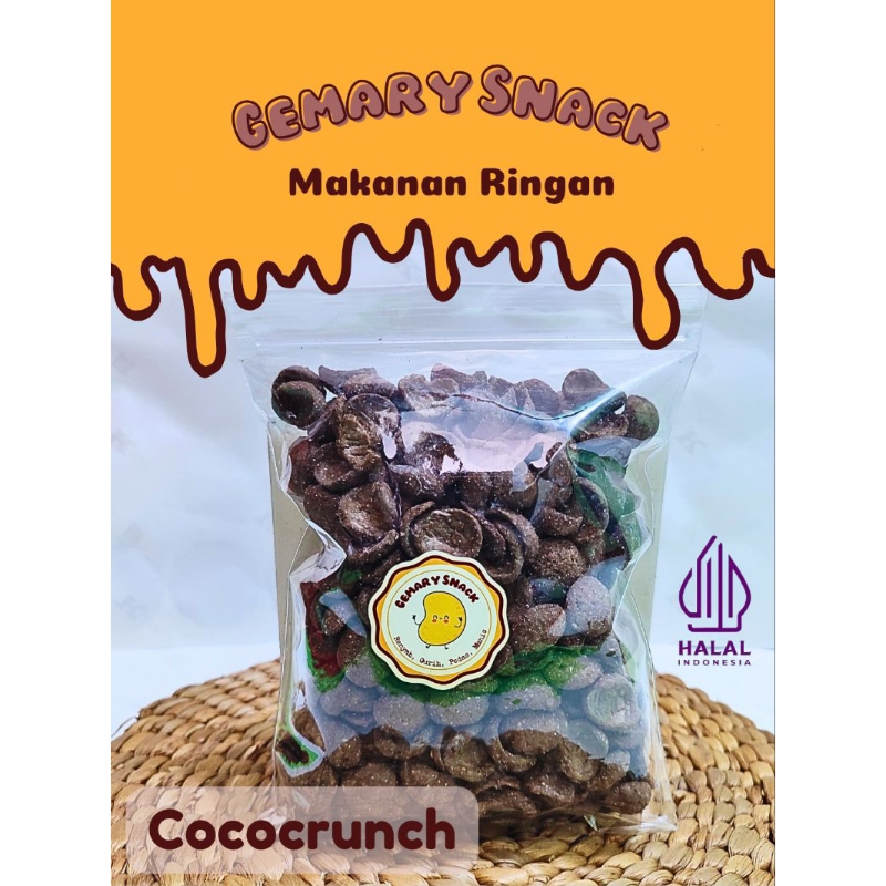 

GEMARY SNACK Cemilan Enak 100% COCOCRUNCH COKLAT Manis , Renyah, Lezat, Enak Banget, Makanan Ringan Murah Meriah