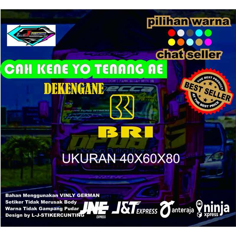 stiker terbaru bervariasi kata2 unik kaca mobil truk