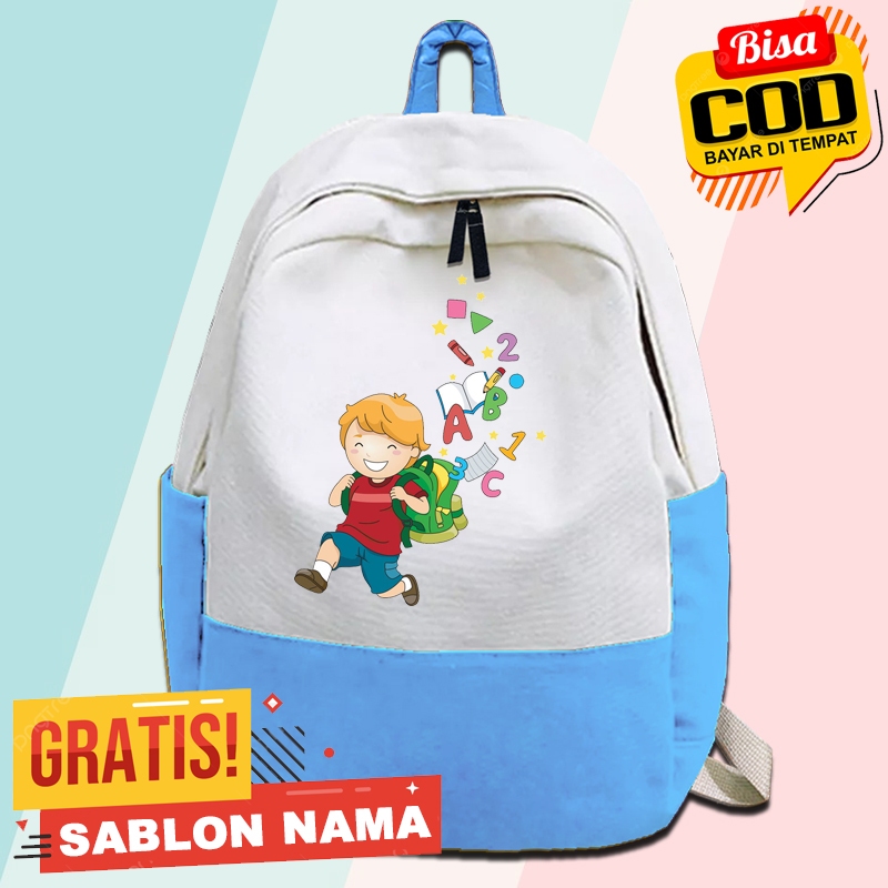 Tas Ransel Tas Sekolah Anak Motif TK 2ABC1