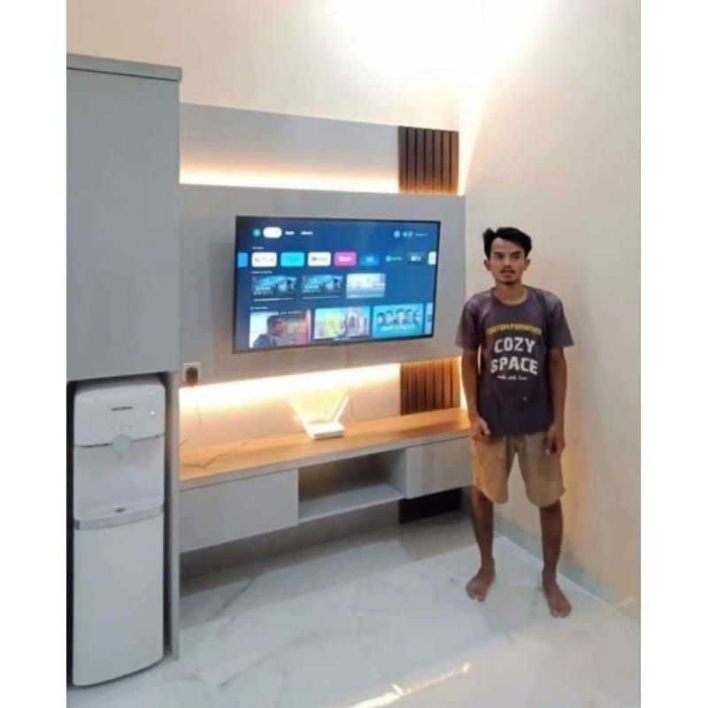 BACKDROP TV | BUFFET TV HPL| RAK TV HPL | PRASTISI PAJANGAN HPL | MEJA TV HPL |