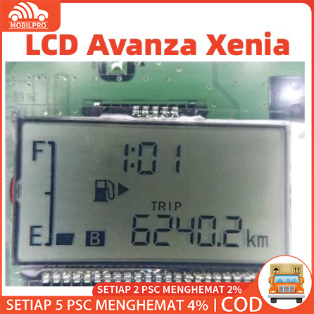 lcd speedometer avanza - xenia 2013-2016-2017-2018 . untuk matic dan manual harga terjangkau