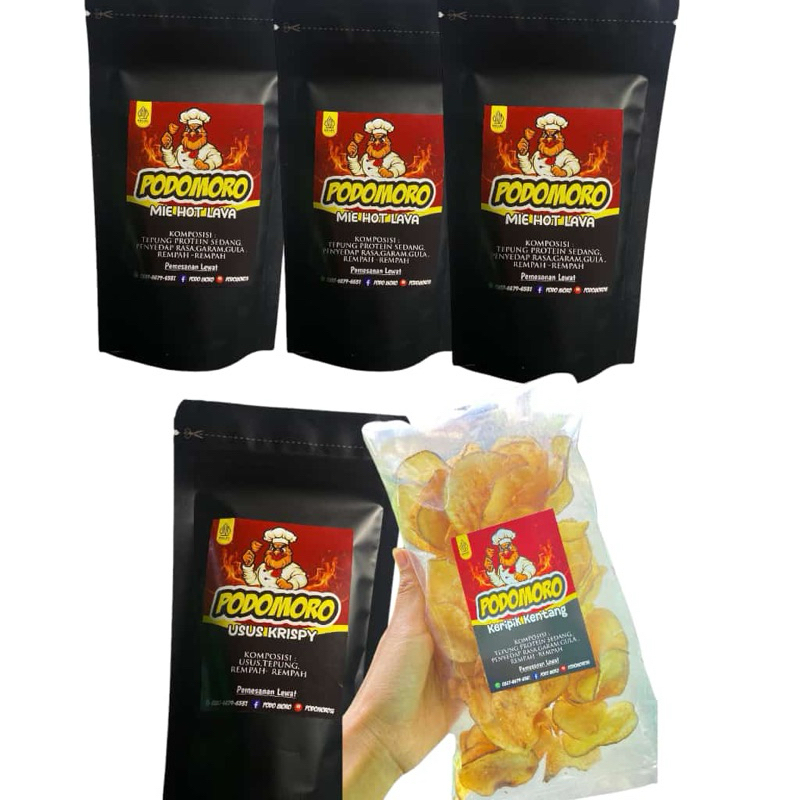 

PAKET COMBO 3 MIE HOT LAVA +USUS KRISPY +KERIPIK KENTANG