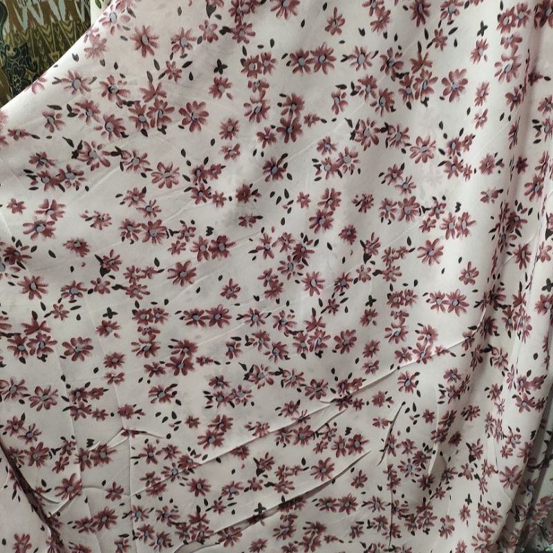 Kain ceruty motif - bahan ceruty premium - bahan babydoll premium - kain ceruty babydoll motif - bah