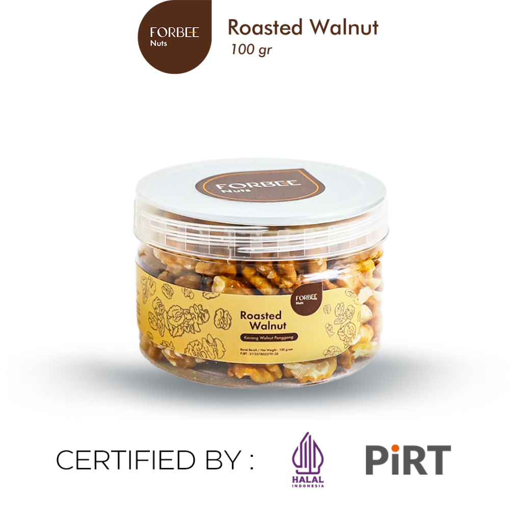 

Kacang Walnut Panggang Forbee 100g | Roasted Walnut | Cemilan Toplesan | Snack Sehat Rendah Kalori