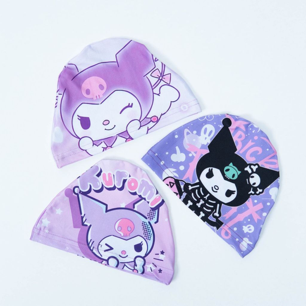 Topi Renang Anak Perempuan Motif Kuromi