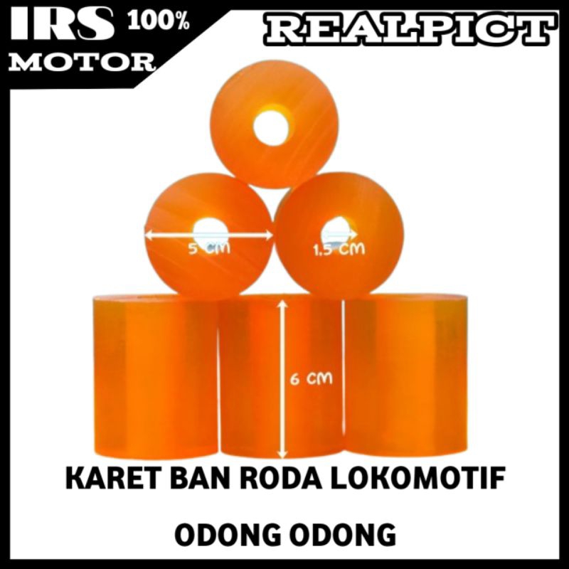 KARET BAN RODA LOKOMOTIF ODONG ODONG KARET RODA ODONG ODONG DIAMETER 5CM BAHAN KARET PU