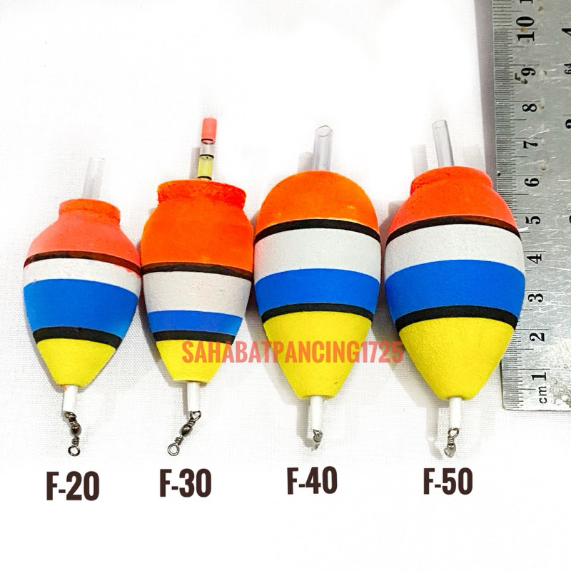 Pelampung Pancing Busa BLITZT- F (Kumbul Busa+ Swivel)