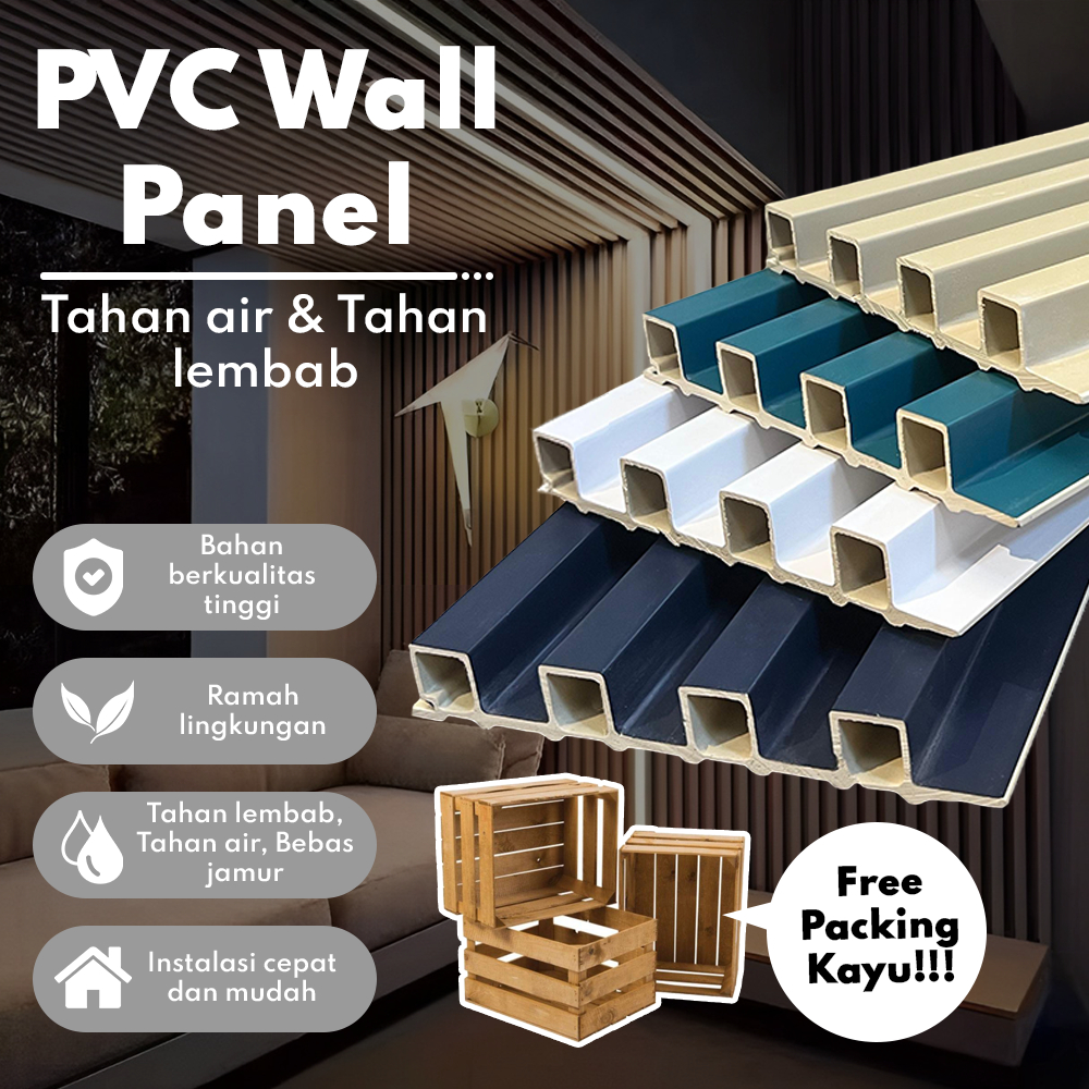 WOOD PANEL PVC, PANEL PVC MOTIF KAYU, WPC PANEL PREMIUM, WALL PANEL PVC 3D, WALL PANEL WPC ANTI RAYA