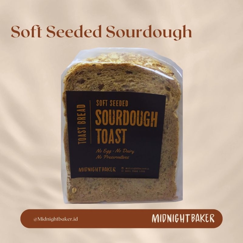 

Soft Seeded Sourdough Toast Midnight Baker