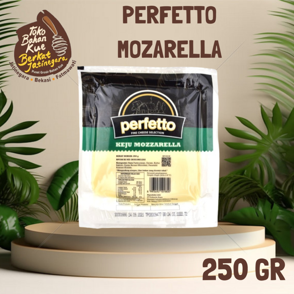 

KEJU MOZZARELLA PERFETTO 250 GR / MOZARELLA CHEESE MOZA PIZZA