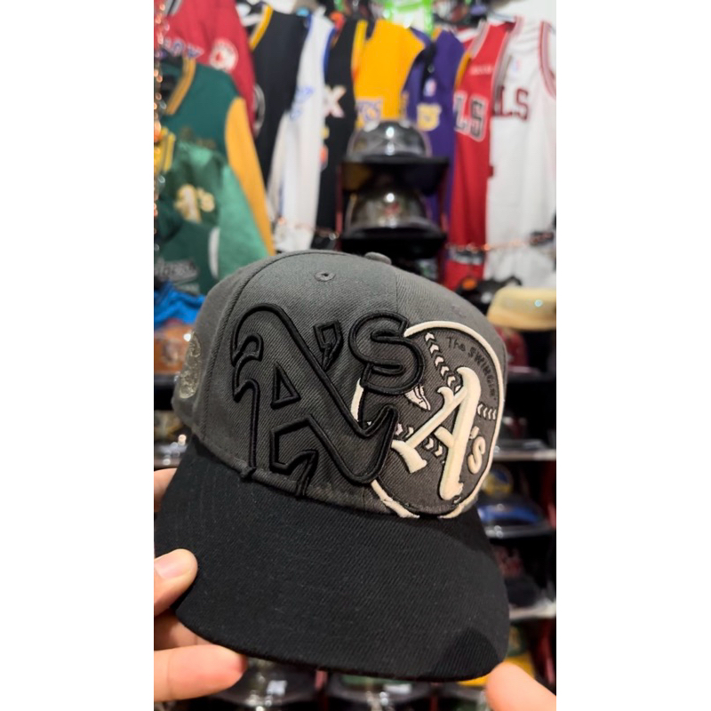New Era X MLB Oakland Athletics (A’s) Big logo Used (VGC) Acrylic Wool