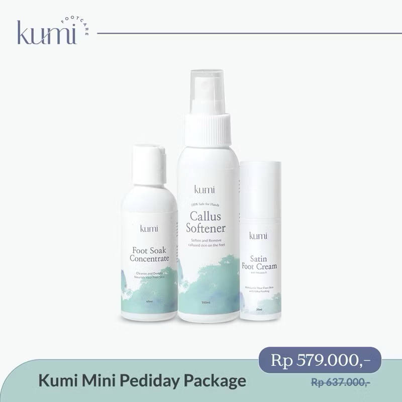 Kumi PEDIDAY PACKAGE MINI / Pedicure / Callus Treatment / Footcare / Kapalan / Treatment Kaki