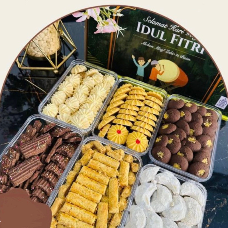 

Hampers Kue Kering Lebaran Set 6 pcs Murah