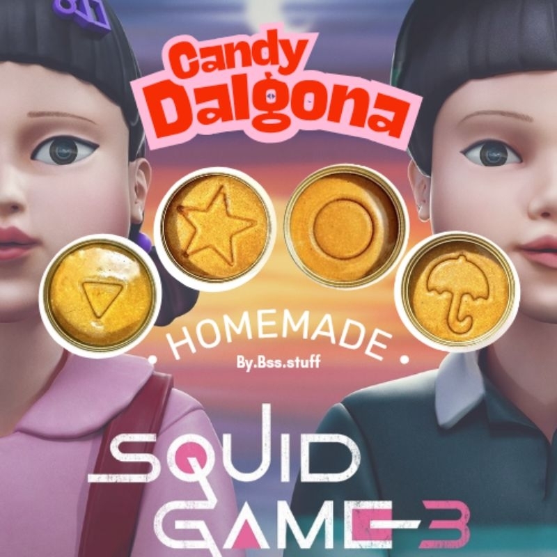 

Dalgona Candy Squid Game VIRAL / Permen Dalgona Squidgame