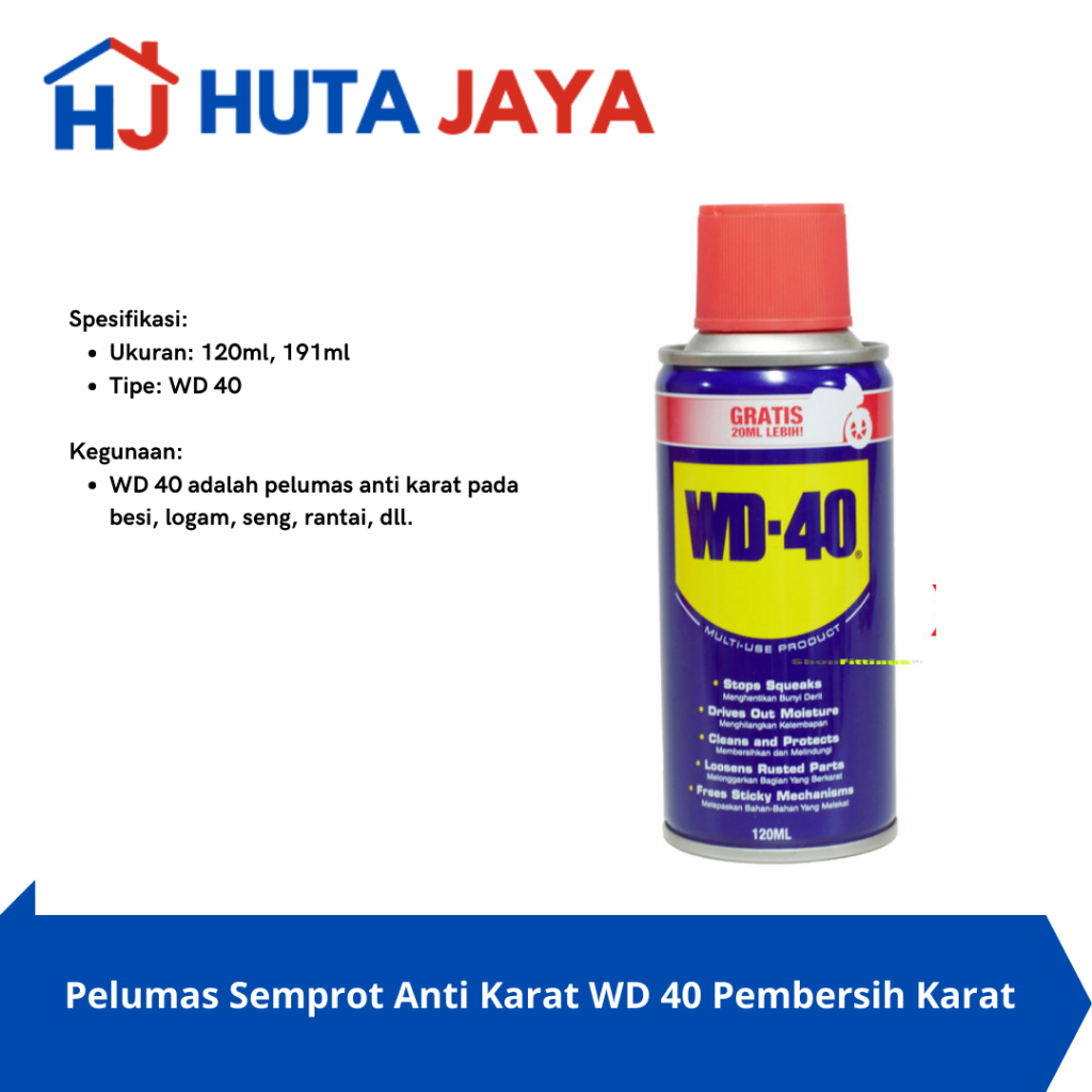 ⁠WD 40 Pembersih Karat 191ml,WD 40 Pembersih Karat 120ml