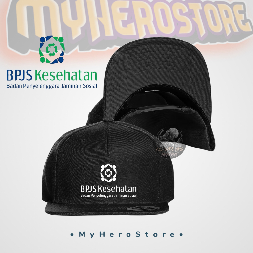 BPJS KESEHATAN---SNAPBACK CAPS--UNISEX---READY STOCK--TOPI HIP HOP---AUTHENTIC DISTRO