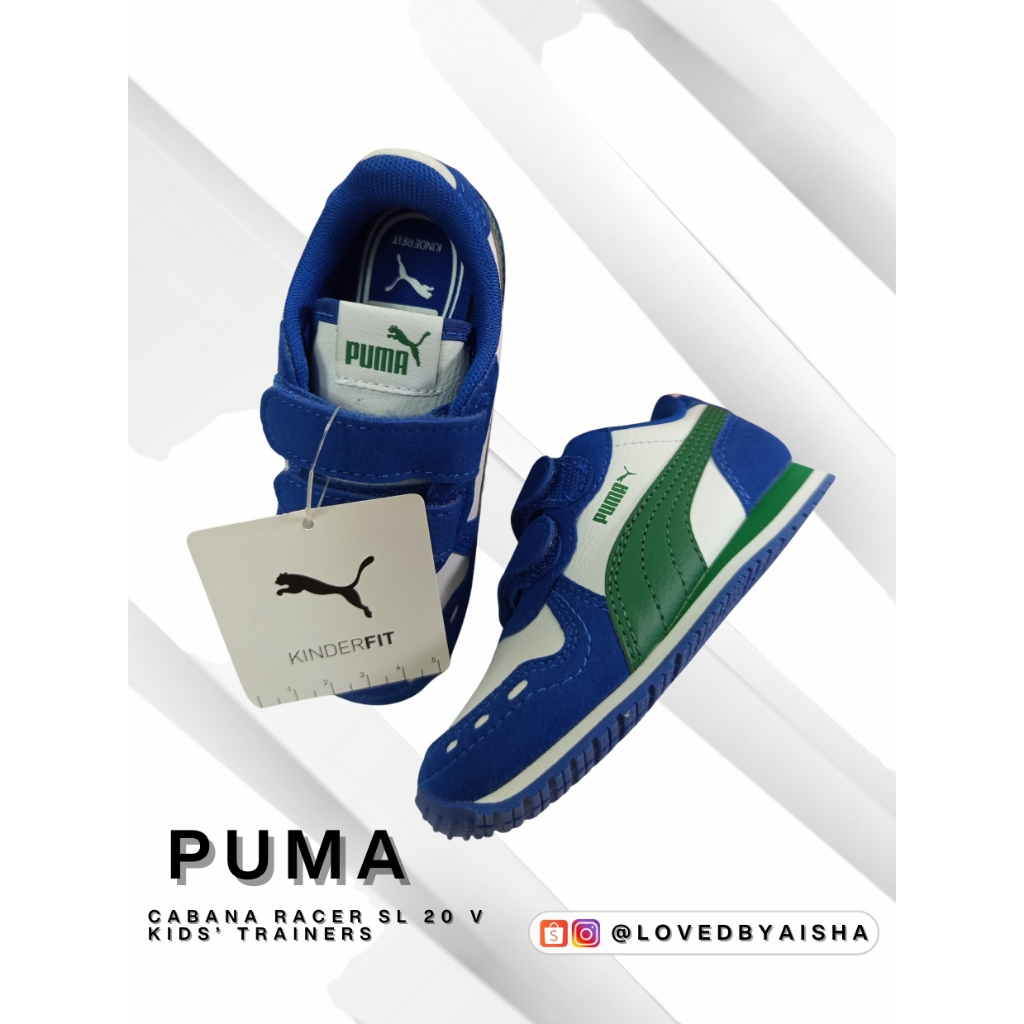 PUMA Cabana Racer SL 20 V Kids' Trainer - Baru dengan Box | Sepatu anak laki
