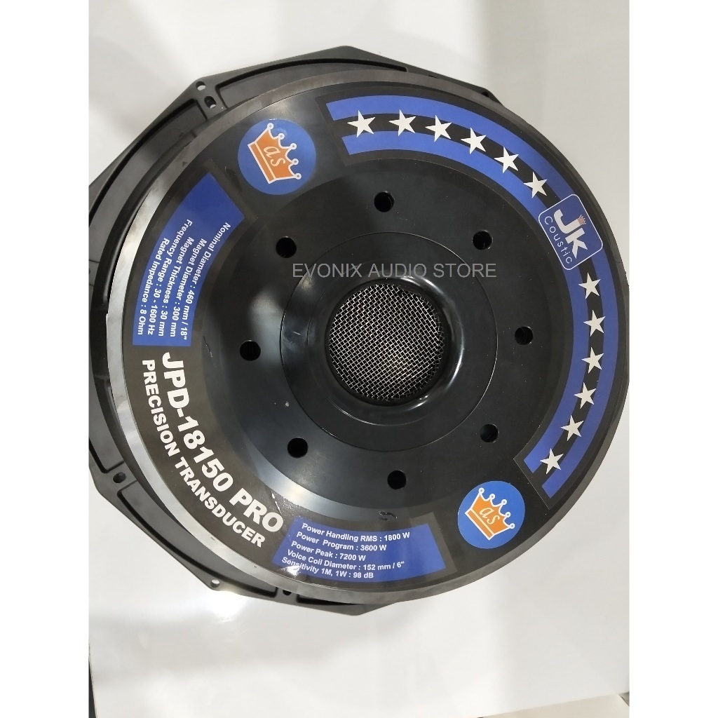 Speaker Subwoofer Badak 18 Inch JK Coustic JPD-18150 PRO