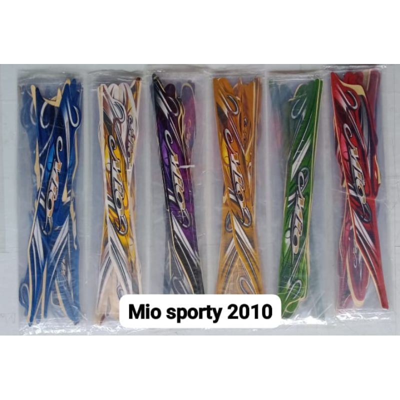 striping stiker motor mio sporty tahun 2010