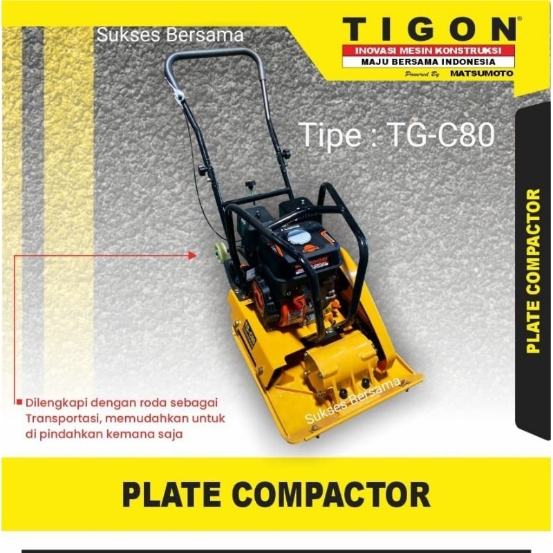 Plate Compactor / Stamper Kodok TG-C80