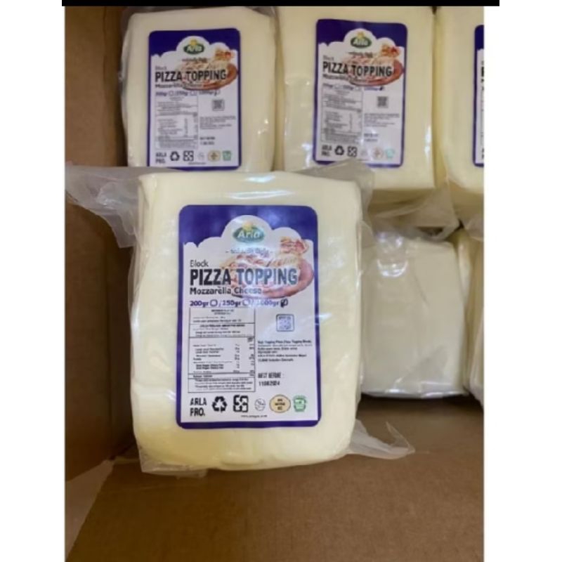 

Arla mozarella cheese-toping pizza-keju-1kg-repack