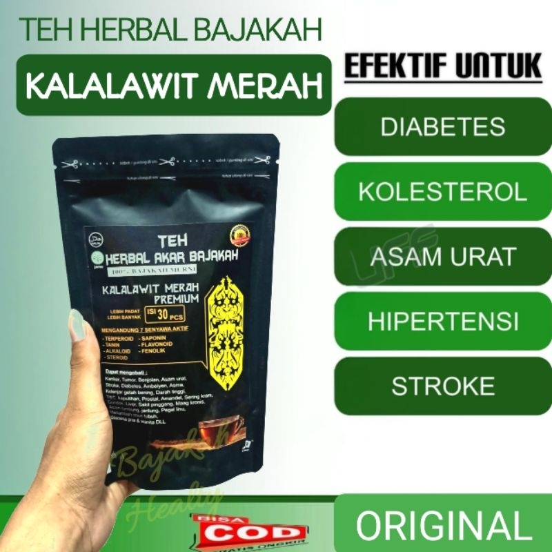 

Teh Herbal Bajakah Kalalawit Merah Black Premium Obat Diabetes Kolesterol Dan Asam Urat Original