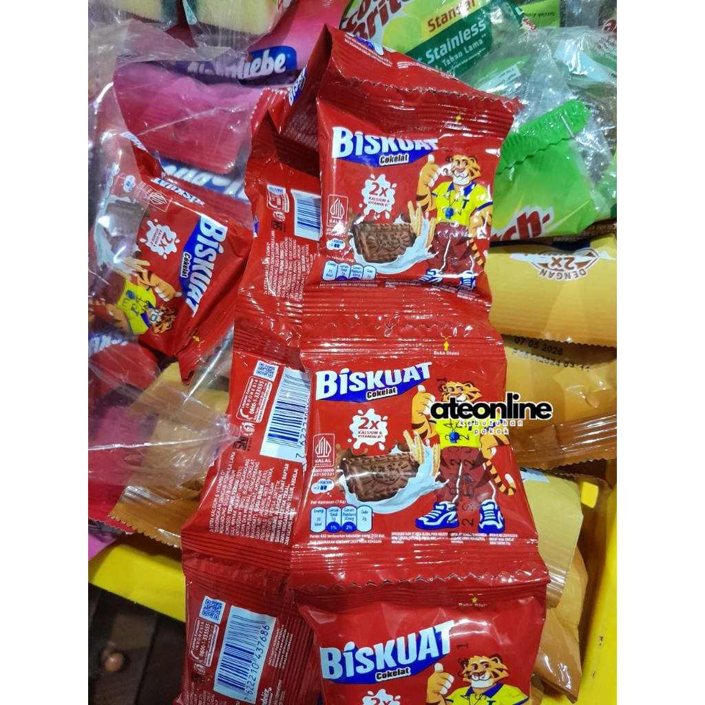 

Biskuat 500 Cokelat/Original [isi 20bks @7.6gr]