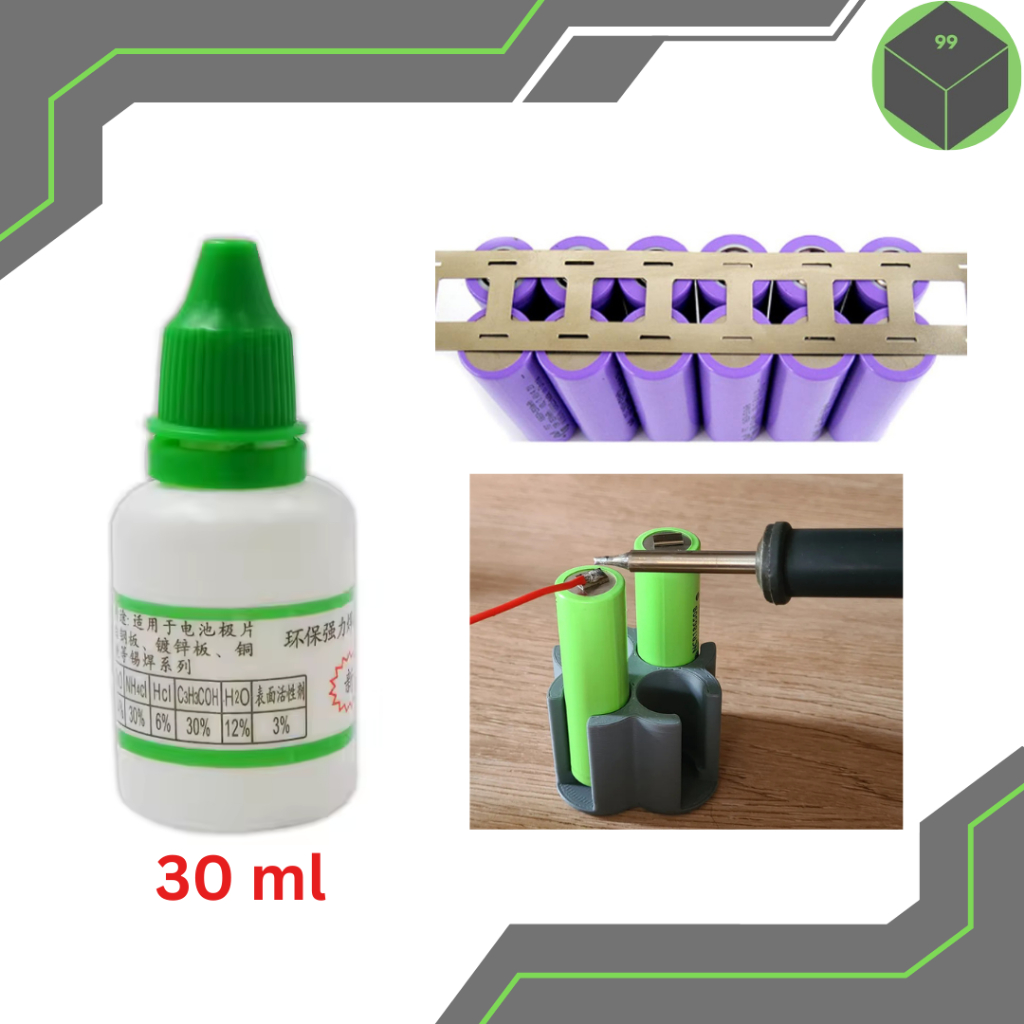 Flux Stainless Steel – Perekat Solder untuk Nikel, Seng, & Baterai , Flux solder Baterai 18650