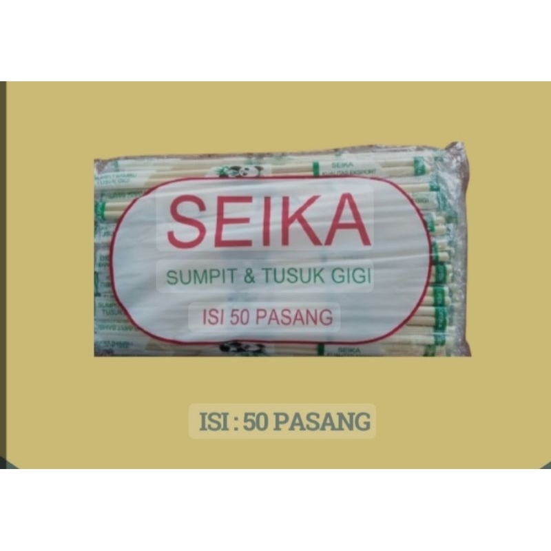 Sumpit Bambu merk Seika isi 50pasang/chopstick