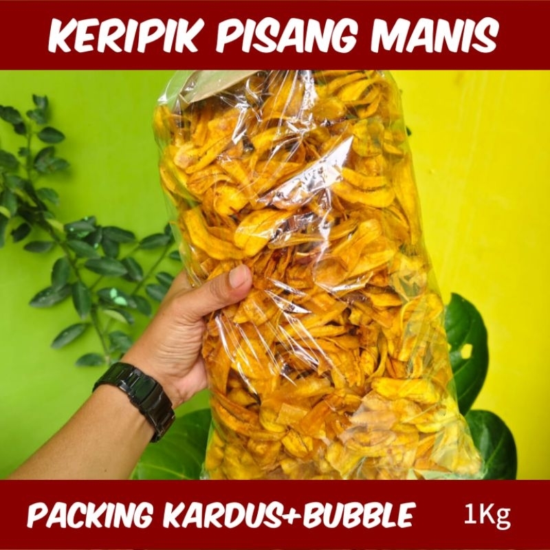 

KERIPIK PISANG MANIS ENAK GURIH RENYAH 1Kg ABAH IWAN NGAWI