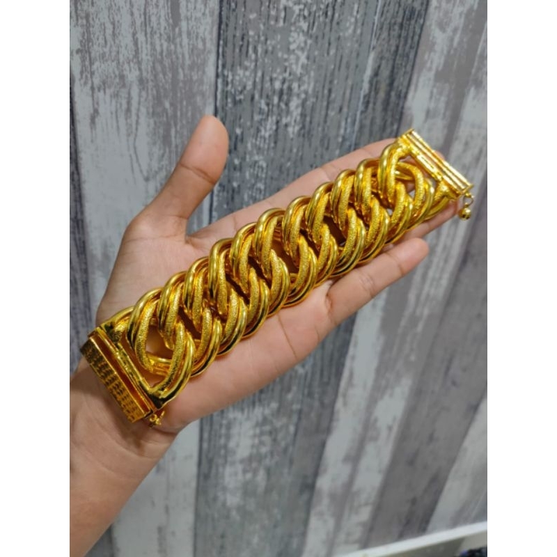 gelang coco916 lipan 4cm jumbo Kuningan