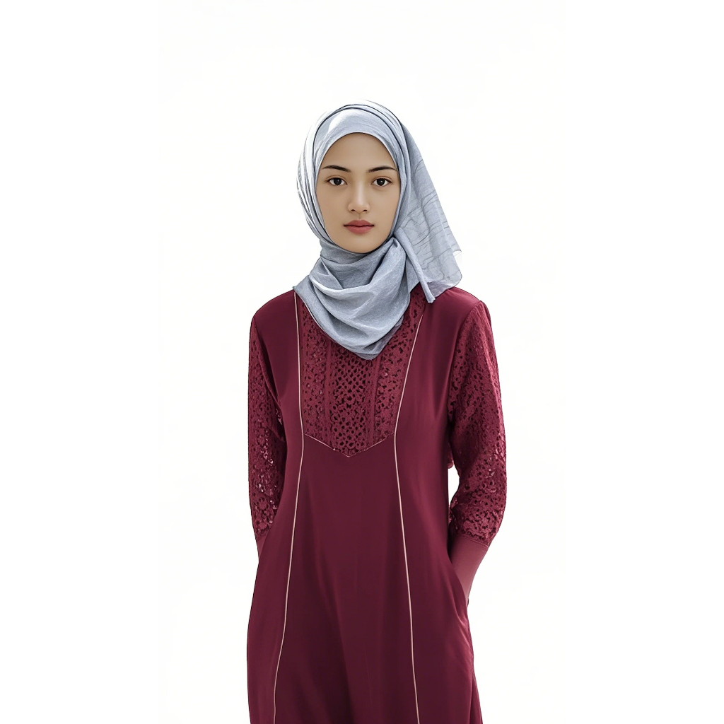 Arsy Midi Dress  Terlaris Baju Lebaran Busana Muslim Wanita GAMIS BRUKAT TERBARU zayana dress / gami