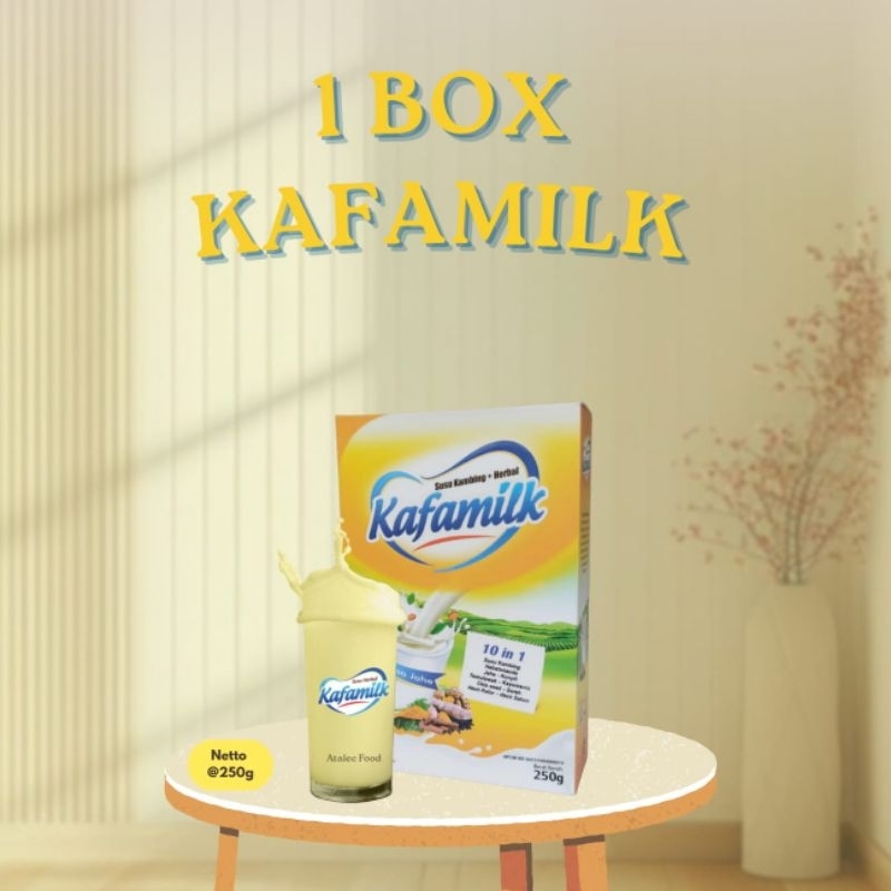 

Kafamilk~Susu Kambing Herbal atasi Maag/Gerd dan Gangguan pencernaan lainnya. ~1 Box 250 gr