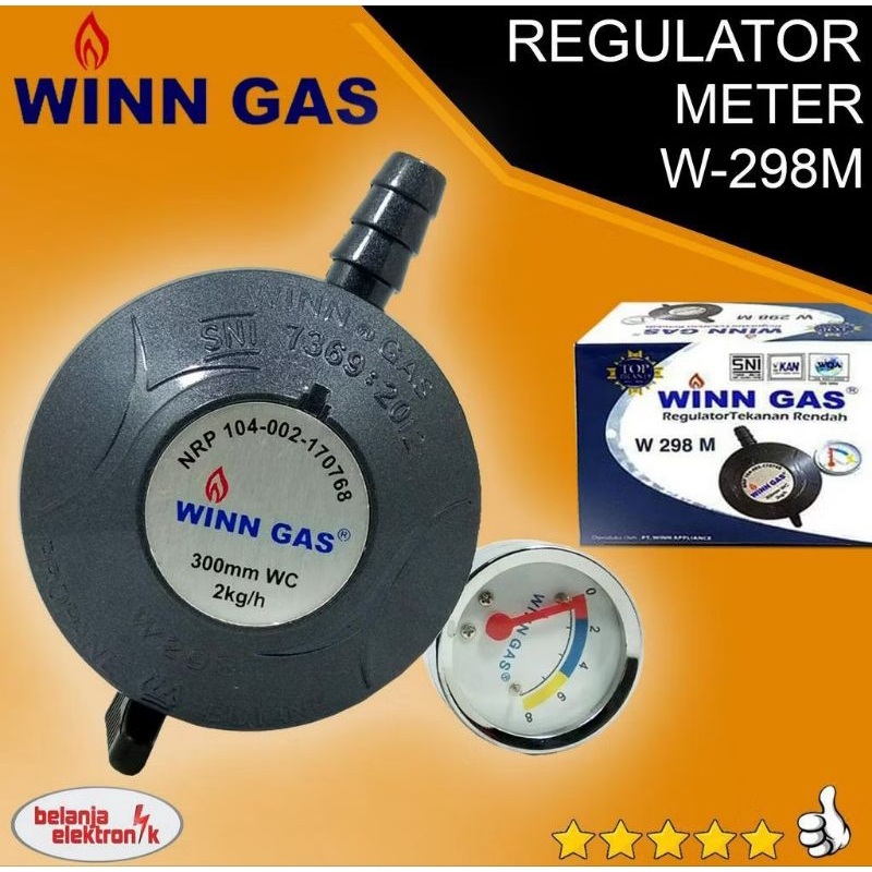 Kepala Gas Winn gas W-298/Regulator gas Winn Gas W-298