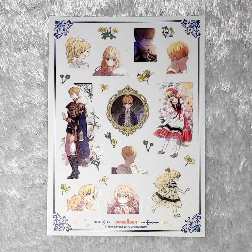 Official [Suddenly I Became A Princess] Sticker Claude & Athanasia 3