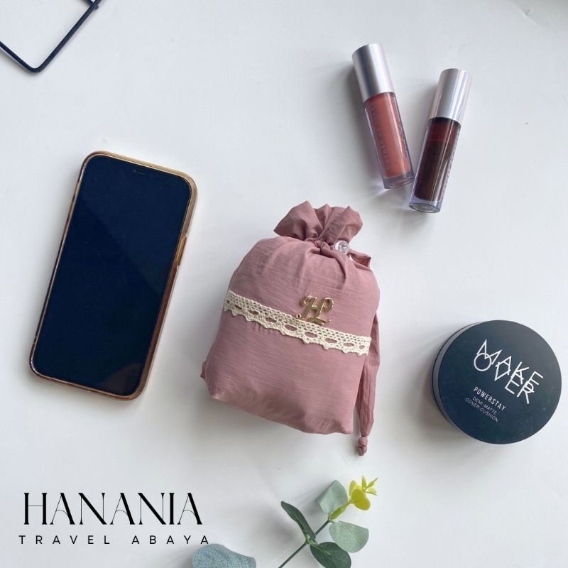 HANANIA LABEL- HANANIA ABAYA TREVELING MINI PARASUT PREMIUM BISA MASUK SAKU